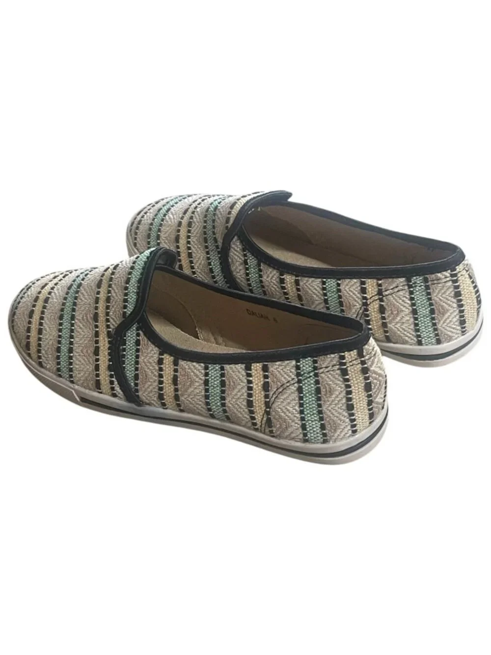 Machi’s Footwear Tweed Slip-On Loafers Size 6 Casual Flats - Picture 5 of 7